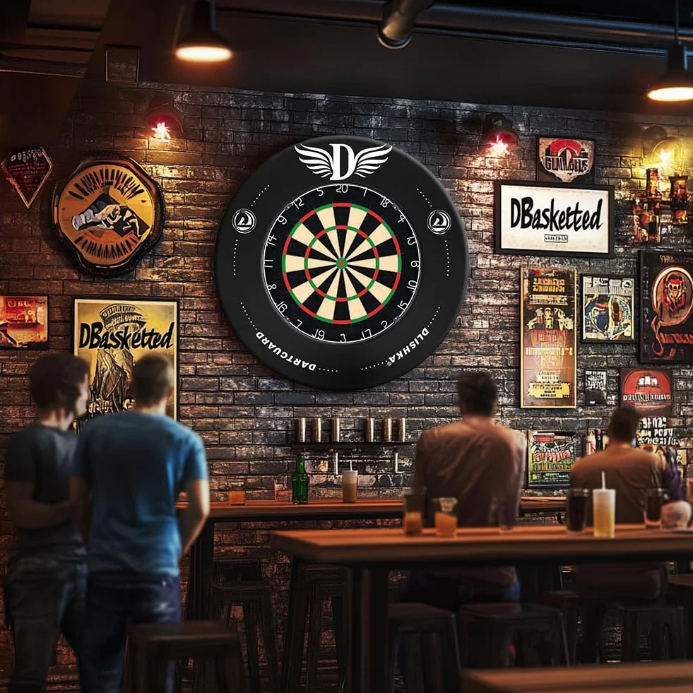 Cible Flechette Protection Murale,Anneau EVA pour Dart Board, Jeu De Flechette, Fléchettes Ratées, Facile À Installer, Intérieur/Extérieur, Accessoire Idéal Jeu Flechette.