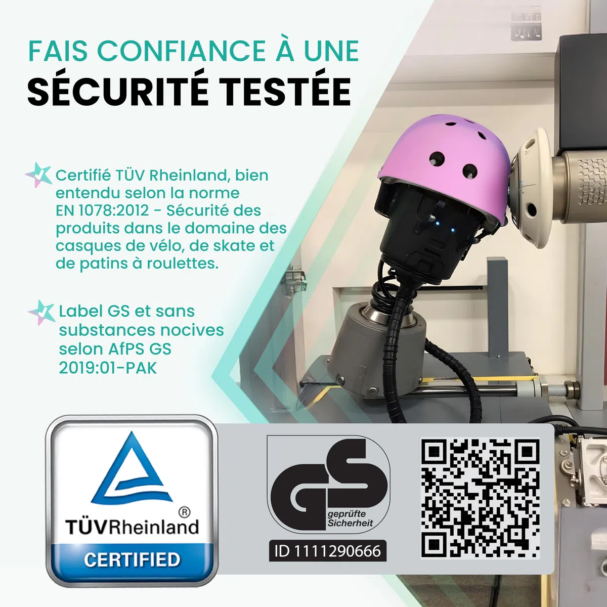 99FLIPS Casque Velo Enfant 3-12 Ans - GS certifié par TUV Rheinland - Casque Trotinette de Marque Allemande - Vélo Skateboard Patins à roulettes Roller