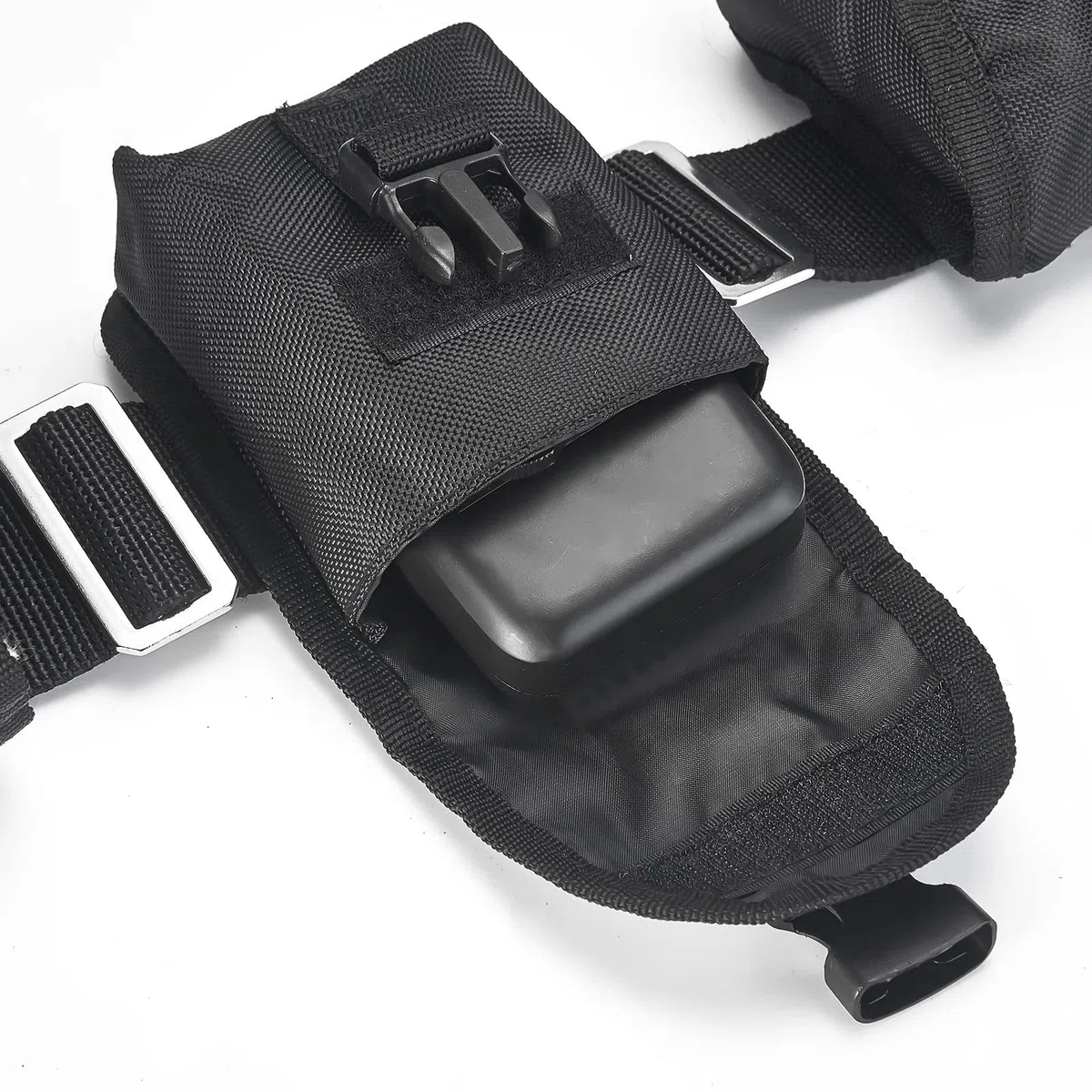 Ceinture de poids de plongée avec 4 poches détachables, boucle à dégagement rapide, poche de plongée + 5 supports de poids, sangle de plongée réglable pour tour de taille de 81 à