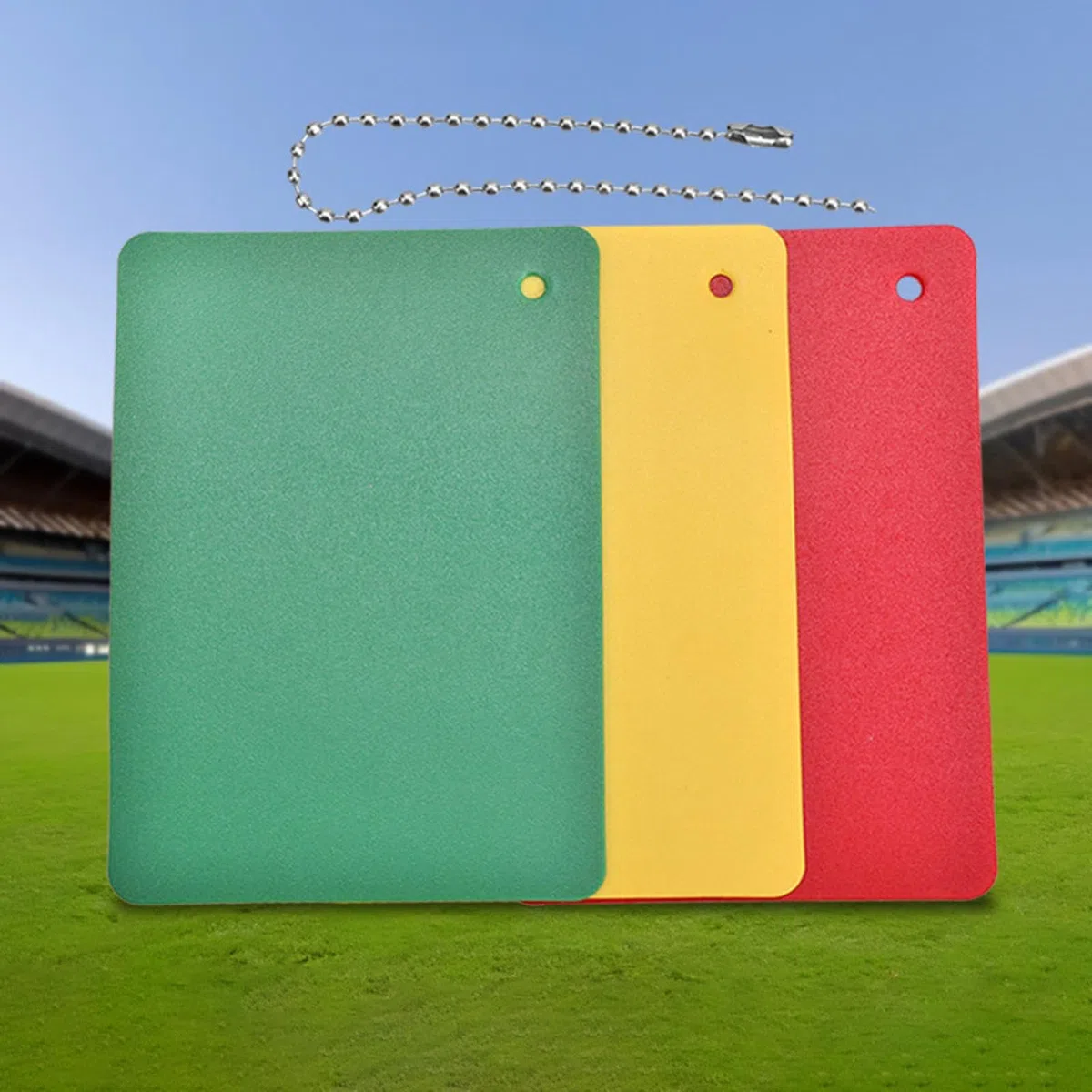Générique Cartons d'Avertissement pour Arbitre,Accessoires d'Arbitrage de Matchs Sportifs,Cartons Jaune Rouge Vert | pour Matchs, Compétitions, Entraînements, Terrains de Sport, de Jeux et