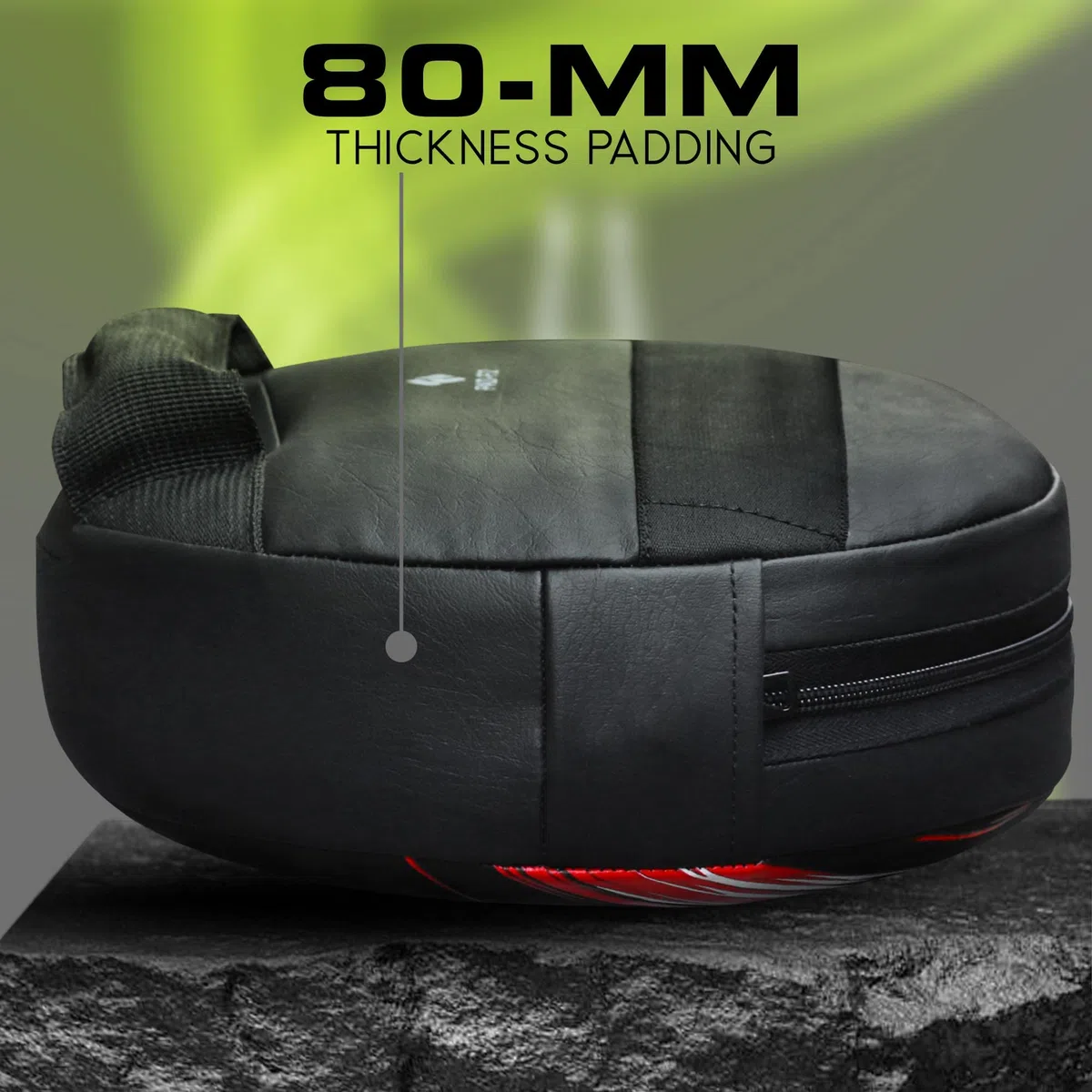 Farabi Sports Round Patte d'ours Boxe Cuir Artificiel Pattes d'ours de Boxe Patte d'ours pour MMA, Muay Thai, Entraînement, Poinçonnage et Kickboxing