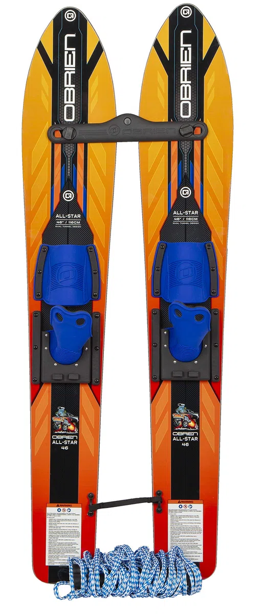O'Brien All-Star Trainer Combo Skis nautiques pour enfants, 116,8 cm