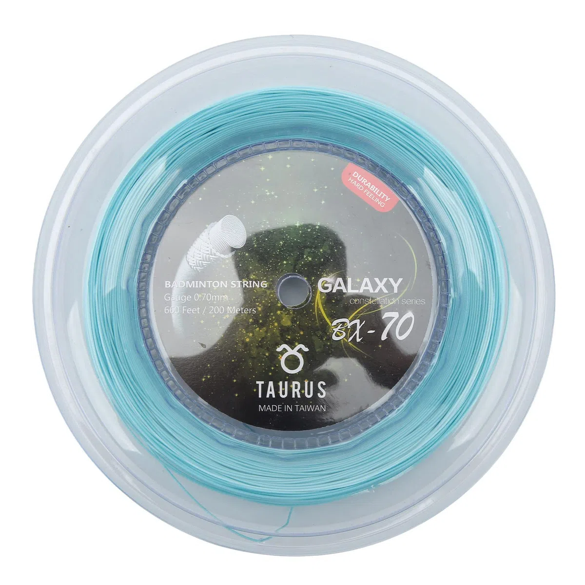 Buachois Corde de Raquette de Badminton, 200M Corde de Badminton élastique de 0,7mm de Durabilité Ligne de Badminton pour Raquettes de Badminton Volants