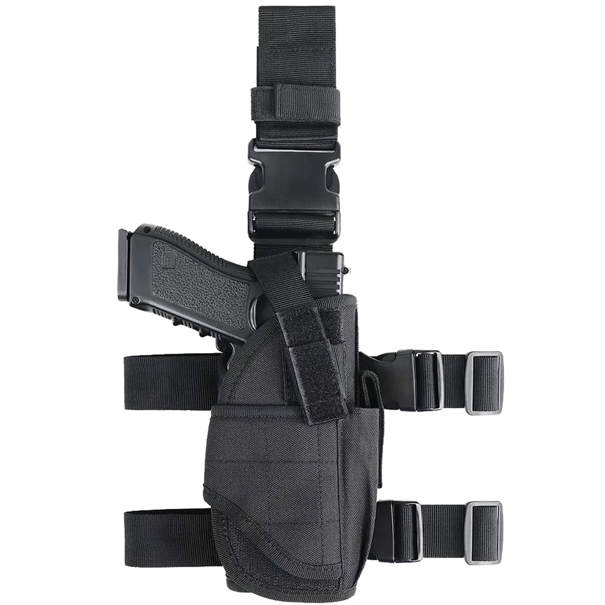 Etui à Pistolet Holster De Cuisse Jambe Droite, Tactique Cuisse Holster, Holster Réglable Armée Pistolet Pouch Jambe Cuisse Holster pour Police Armée Chasse Sport Combat