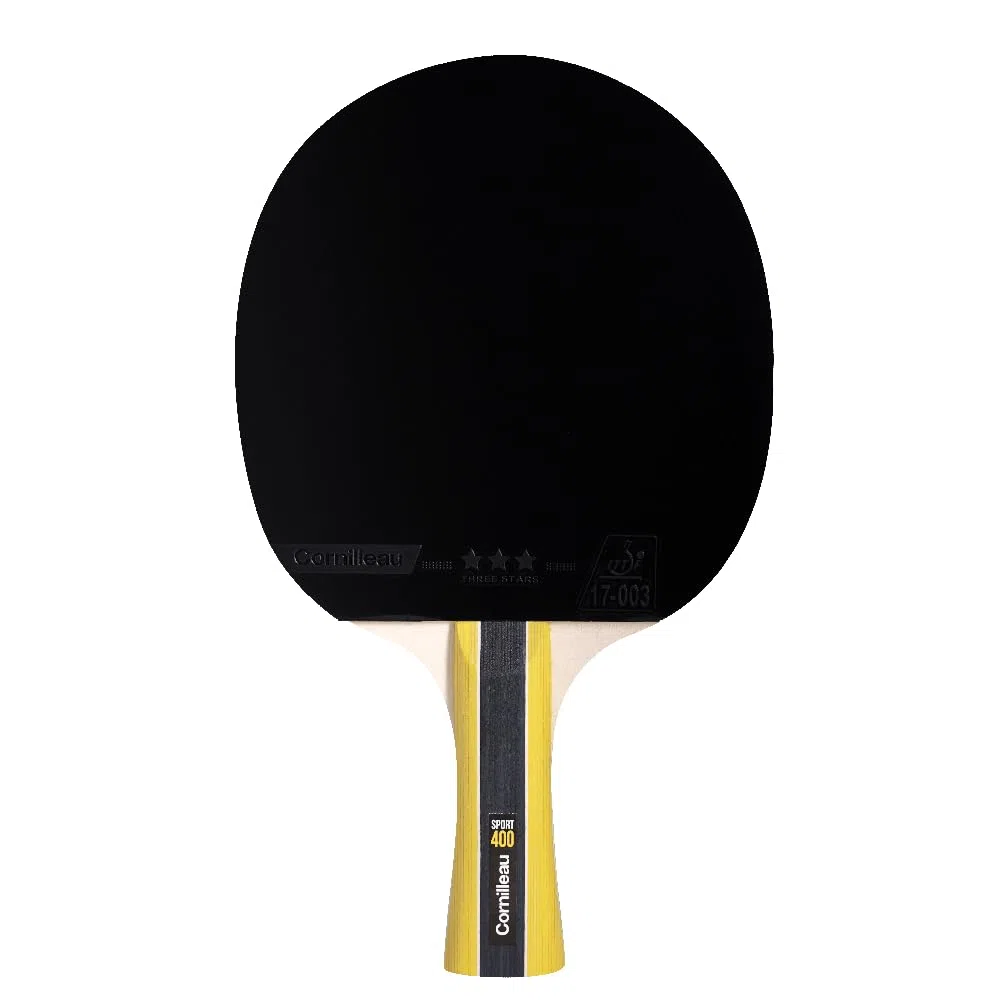 CORNILLEAU - Sport 400 - Raquette de ping Pong d'intérieur Polyvalente - revêtement ITTF 3 étoiles