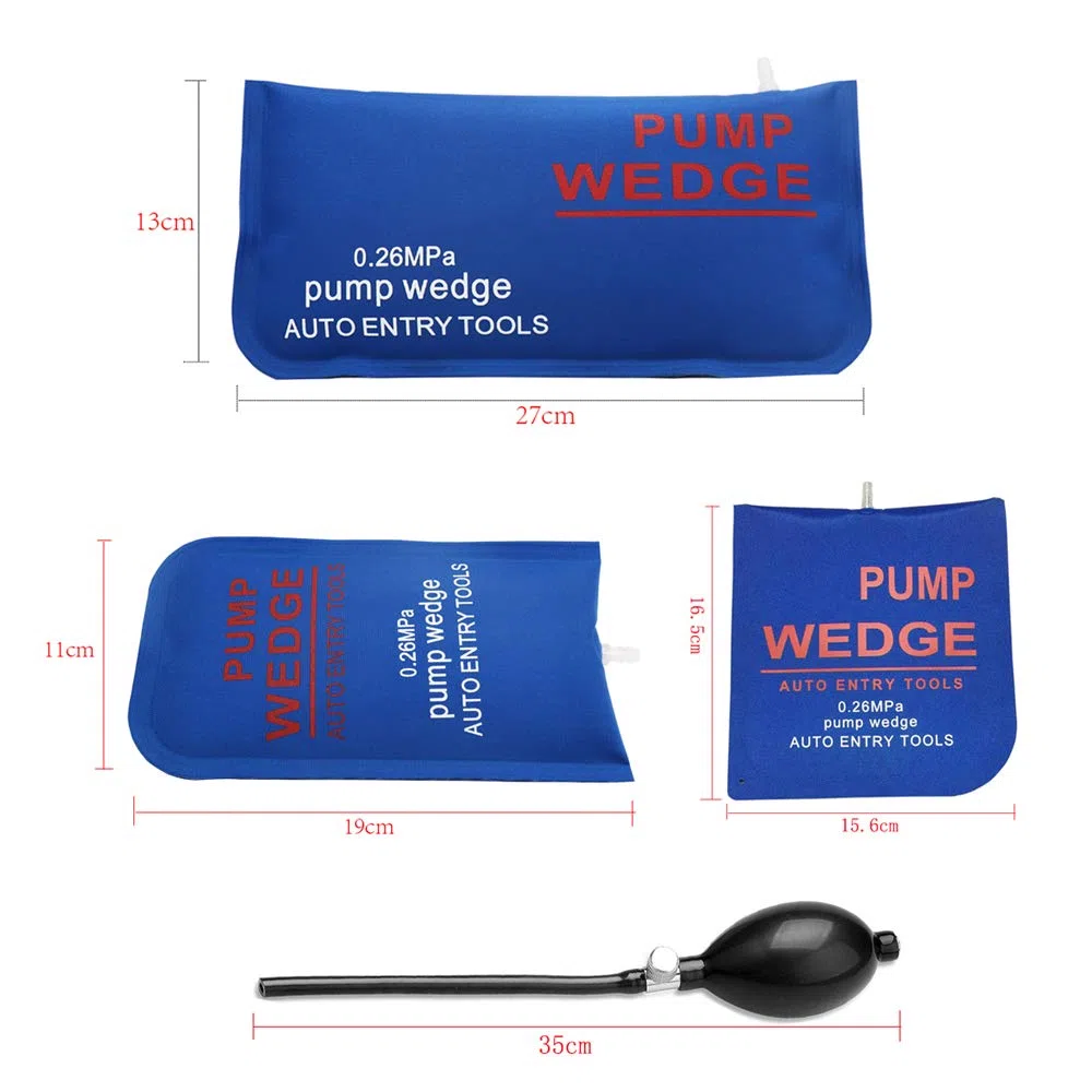 WANYIG 3PCS Pump Wedge Air Wedge Alignment Tool Inflable Coussin de Montage Universel Pompe à air Gonflable Shim Air Coussiné Puissant Outils à Main Bricolage