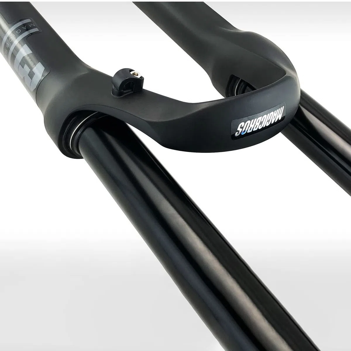 Fourche de suspension de vélo VTT double épaulement 160 mm Voyage 1-1/8", frein à disque de descente, compatible avec roues de 26 / 27,5 / 29 pouces