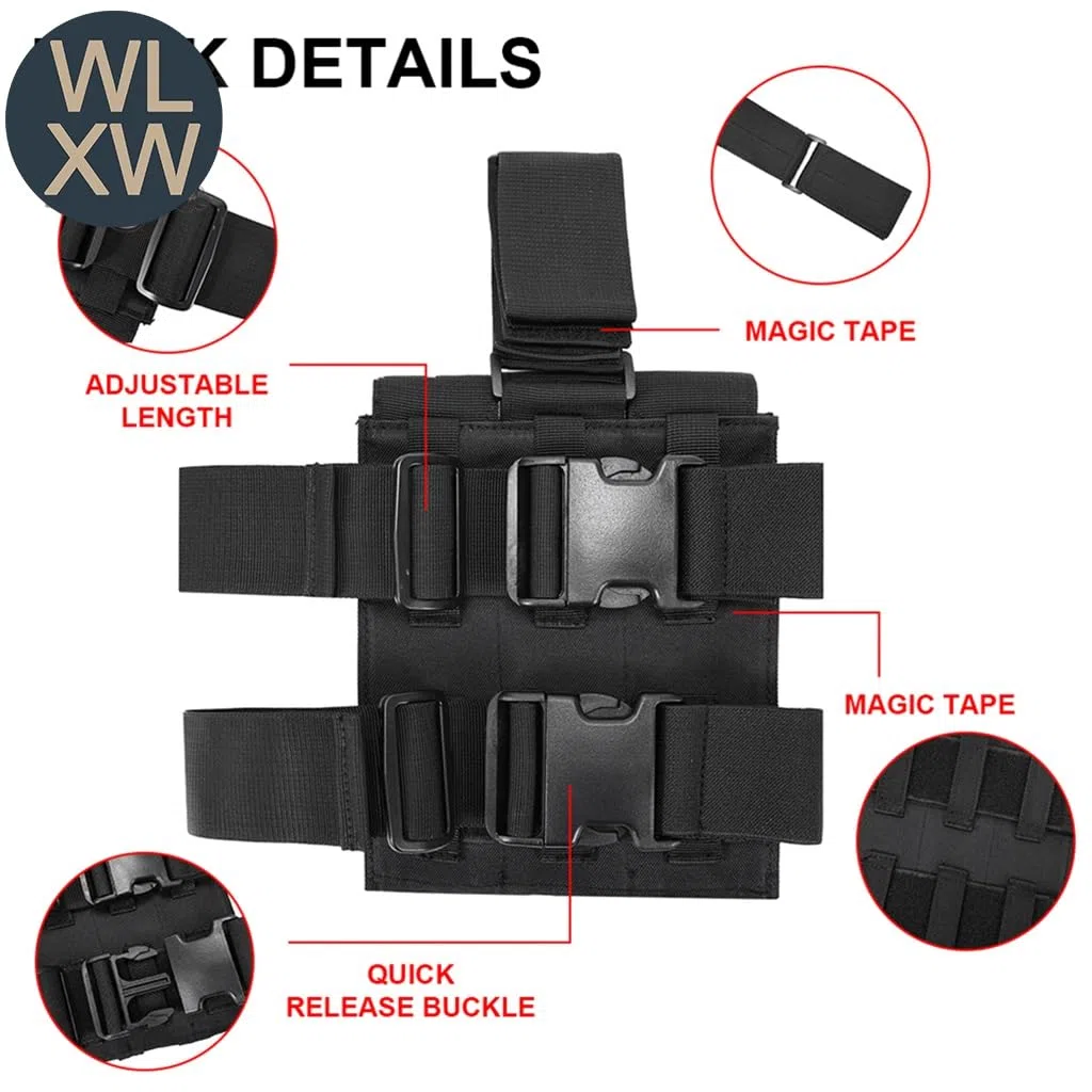 WLXW Pochette Tactique Chargeur Jambe Pochette Chargeur Triple Pochette Chargeur Cuisse