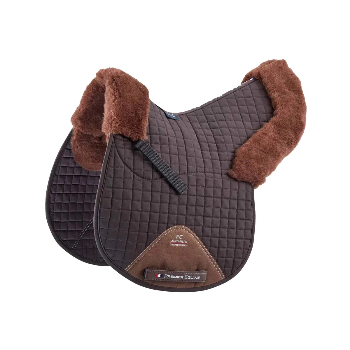 Premier Equine Tapis de Selle Amortisseur Mouton synthétique intégré GP/Jump Numnah