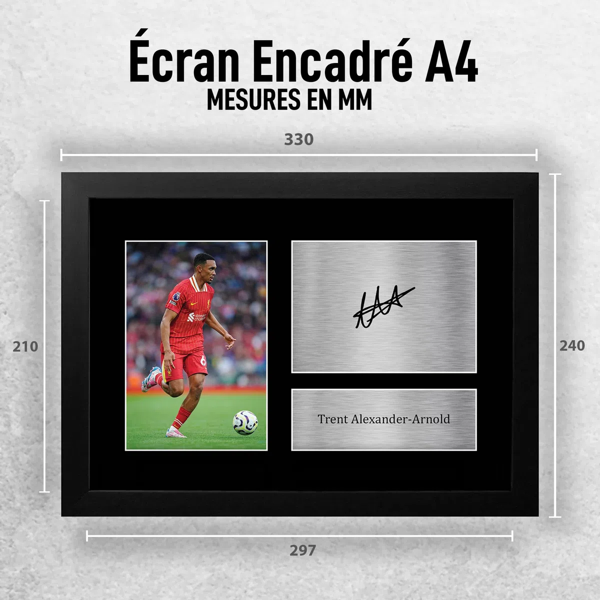 HWC Trading FR A4 Trent Alexander-Arnold Liverpool Cadeaux imprimés photo autographe signée pour les fans de football et les supporters - A4 Encadré