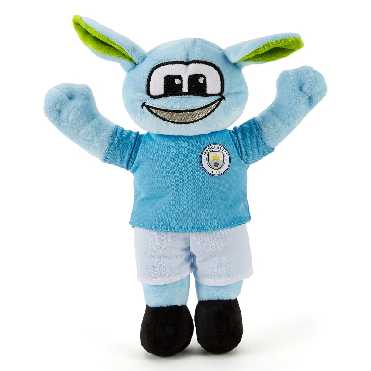 The Gift Scholars Mascotte Moonchester de Man City - Peluche écologique de 30 cm | Fans de Football sous Licence Officielle Manchester City