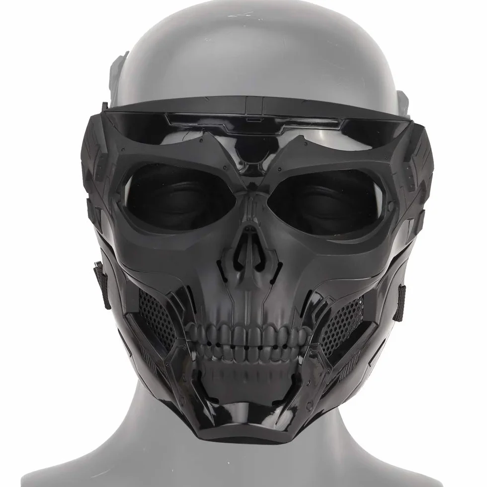 Masque tactique de protection intégral respirant pour paintball, jeux de guerre d'Halloween, cosplay, fête costumée