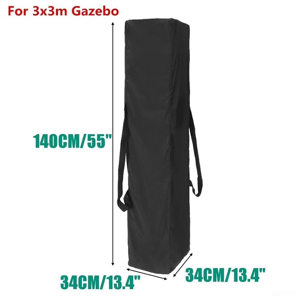Sac de rangement pour tente, 140 x 34 x 54 cm, sac de rangement 210D noir, sac de rangement portable pour chapiteau (140 x 34 x 54 cm)