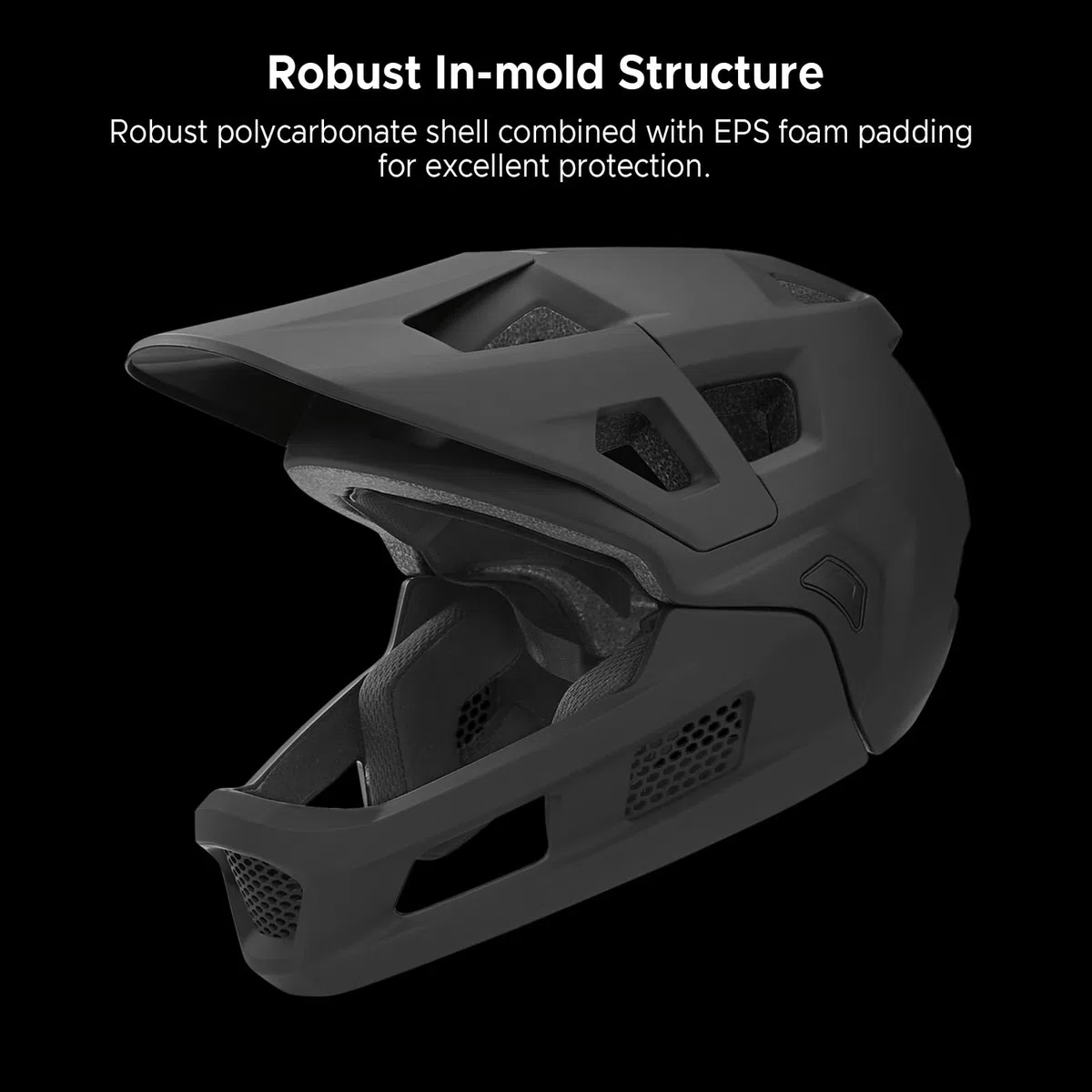 Casque de VTT BMX, Casque de Motocross Amovible, Casque de VTT intégral avec Rembourrage et Sangles AG+ Silver ION