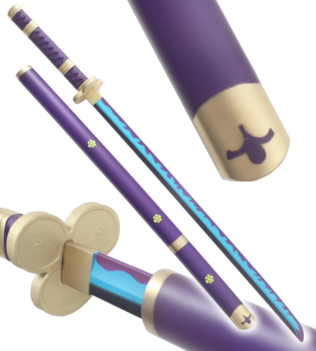 Katana en Mousse One Piece - Epée Enma Sabre de Zoro - Meito Violet Edition Epée Latex