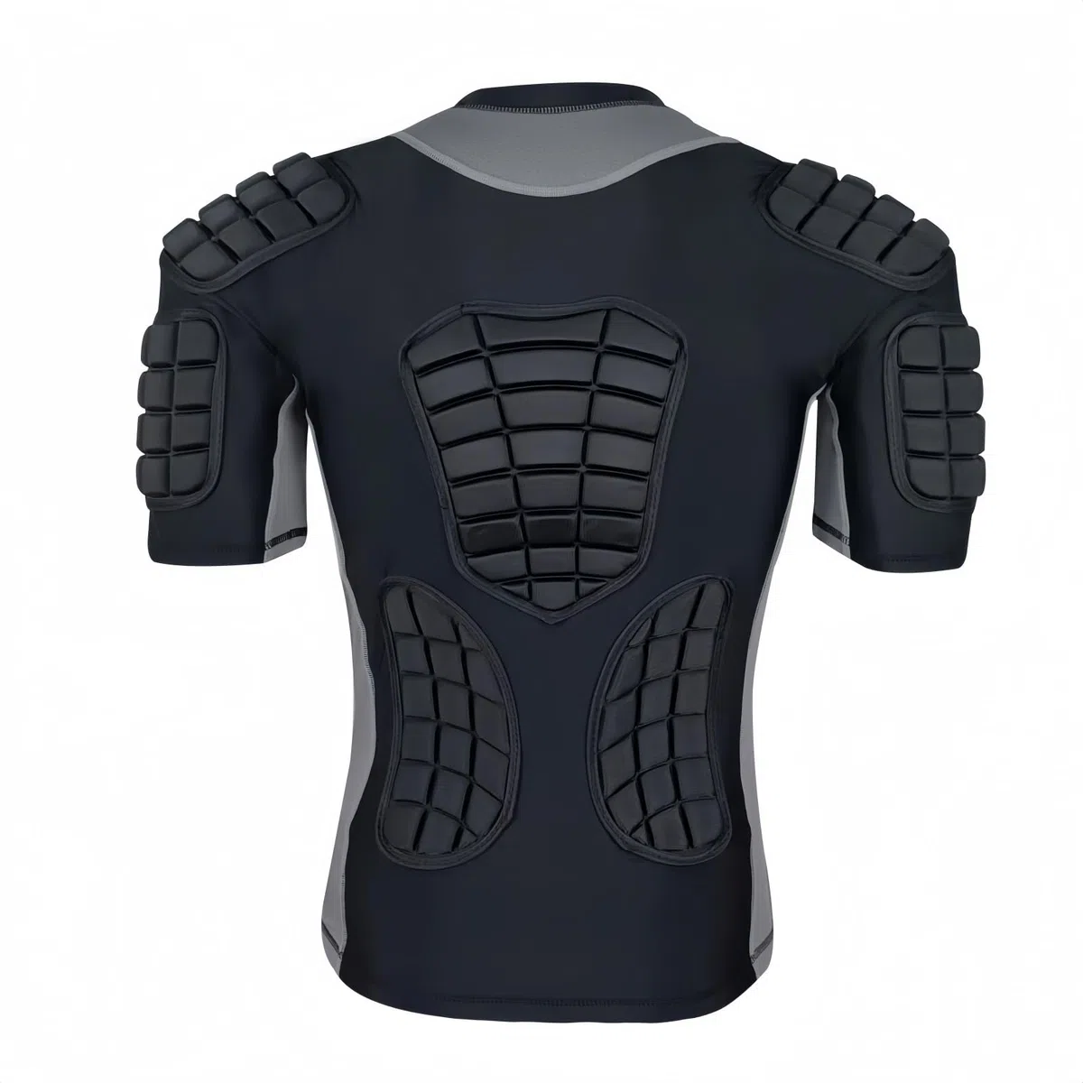 Topeter Maillot de football rembourré pour homme avec poitrine, côtes, dos, épaulettes, protection contre les chocs pour rugby, baseball