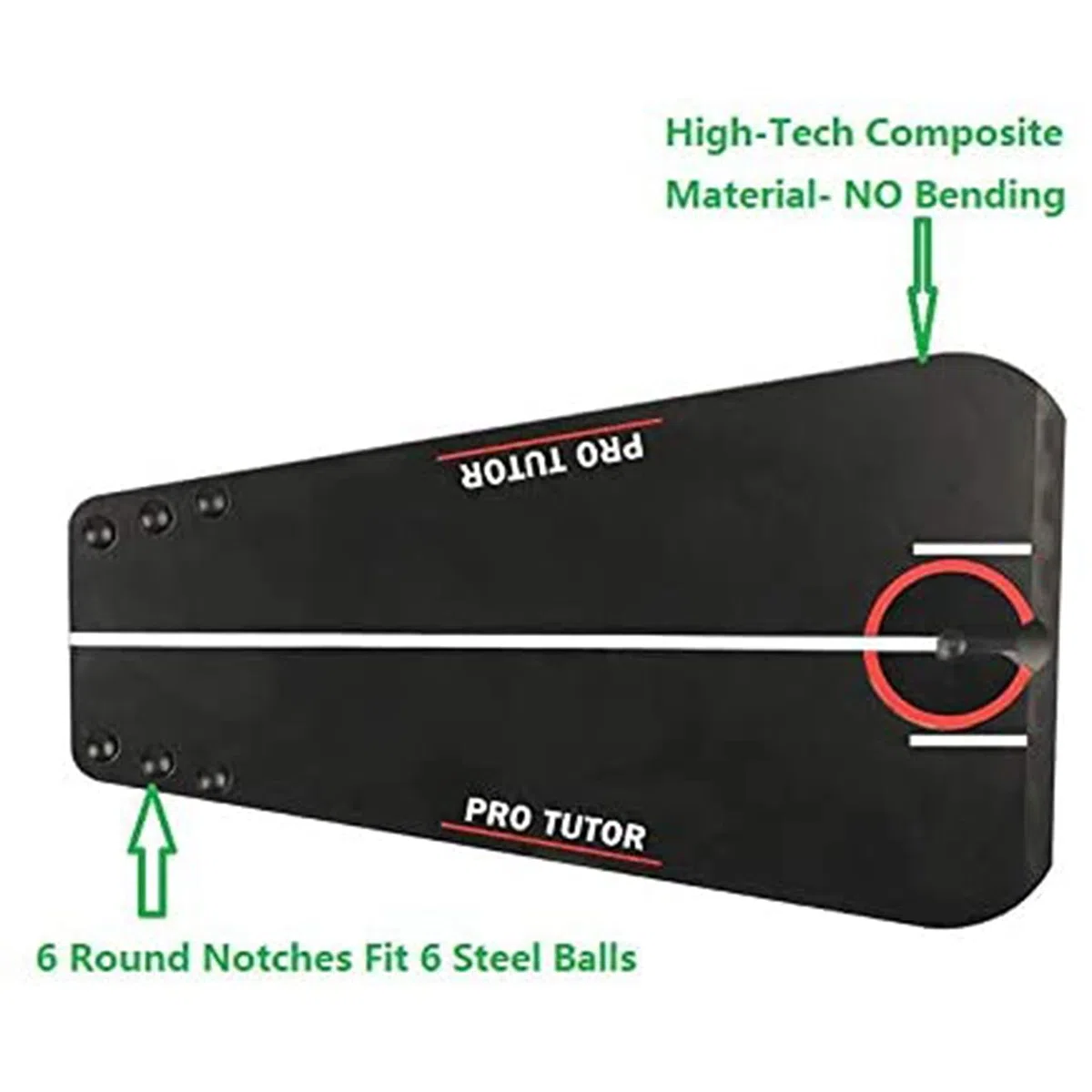 Tuteur de putting avec étui gratuit, aide au putting Aid Indoor Putting Trainer/Aids