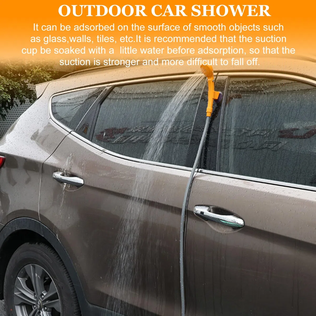 PORFOYO Douche De Camping 12V Douche Portable, Douche Camping avec Pompe Camping Douche Extérieure Kit De Douche Mobile avec Pommeau De Douche Et Tuyau, pour Randonnée, Camping, Nettoyage des Animaux