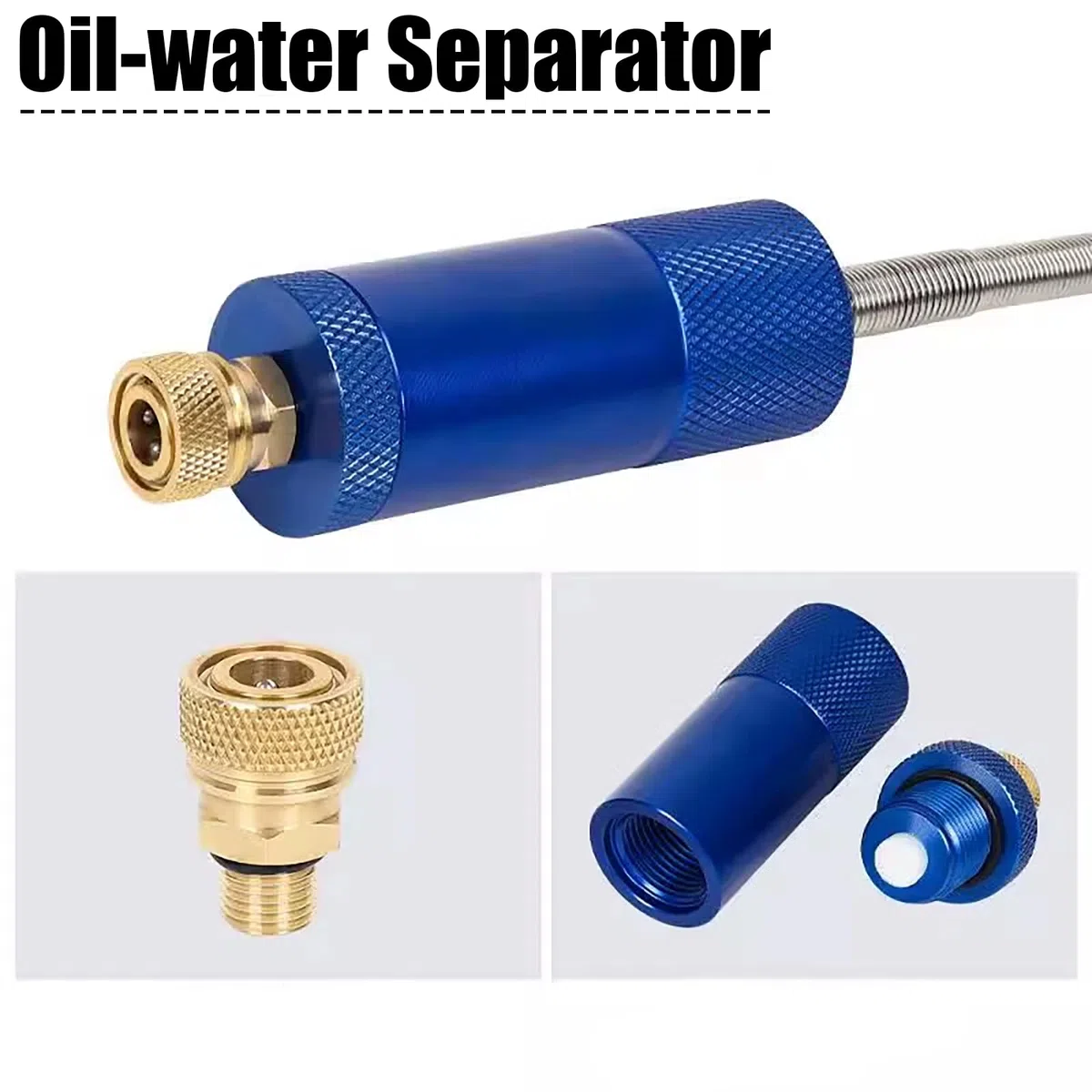 Filtre Air pour Gonflage Bouteille de Plongée, Aluminium 40 MPa | Séparateur d'eau et d'huile efficace, idéal pour Filtre Remplissage Bouteille de Plongée, Air Sec et Propre PCP