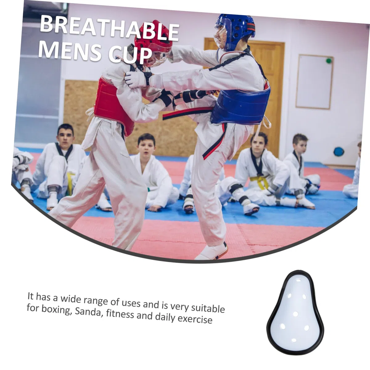 HOMSFOU Lot de 2 protections d'entrejambe pour homme, coupe de boxe, aine pour hommes, pièces privées, protection pour jeunes, coupe de baseball, coupe athlétique, MMA, sport, pratique, pour jeunes,