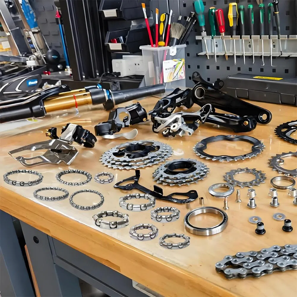 Lot de 5 jeux de 14 types de roulements à billes pour vélo, manivelle, roue en cage OD 20 mm à 50 mm, ID 11 mm à 42 mm, 4 mm à 8 mm, 70 accessoires de réparation