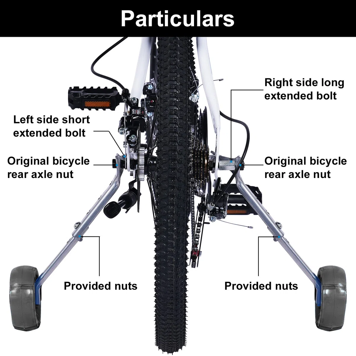 Roues Stabilisatrices Vélo Enfant – Kit de Roues Arrière Renforcées pour Vélos 16 à 22 Pouces – Compatible Vitesse Variable – Fille & Garçon (Vert)