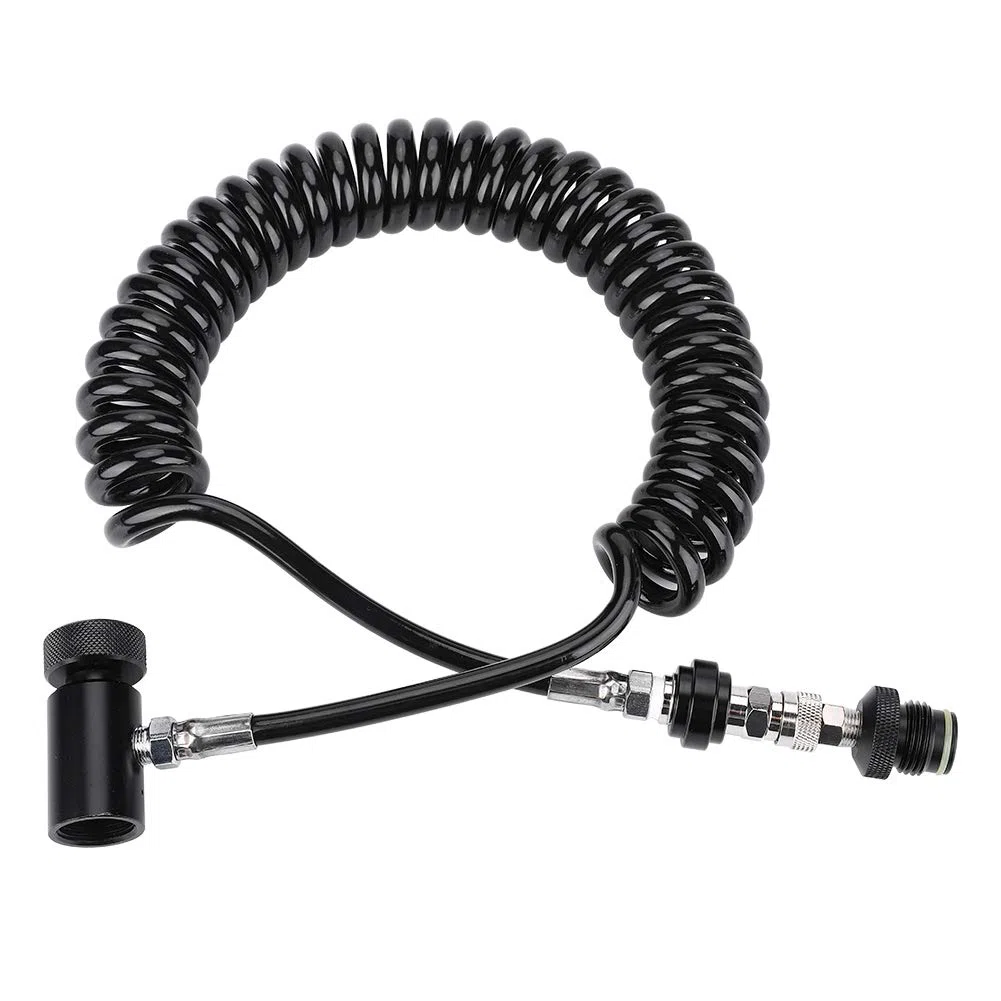 Marqueur de Paintball, Bobine à Distance, Tuyau de Valve de Connexion de Cylindre, Tuyau Ondulé, équipement D'équipement de Paintball, Régulateur Portable Durable, Purgeur à Distance de Paintball, Pai