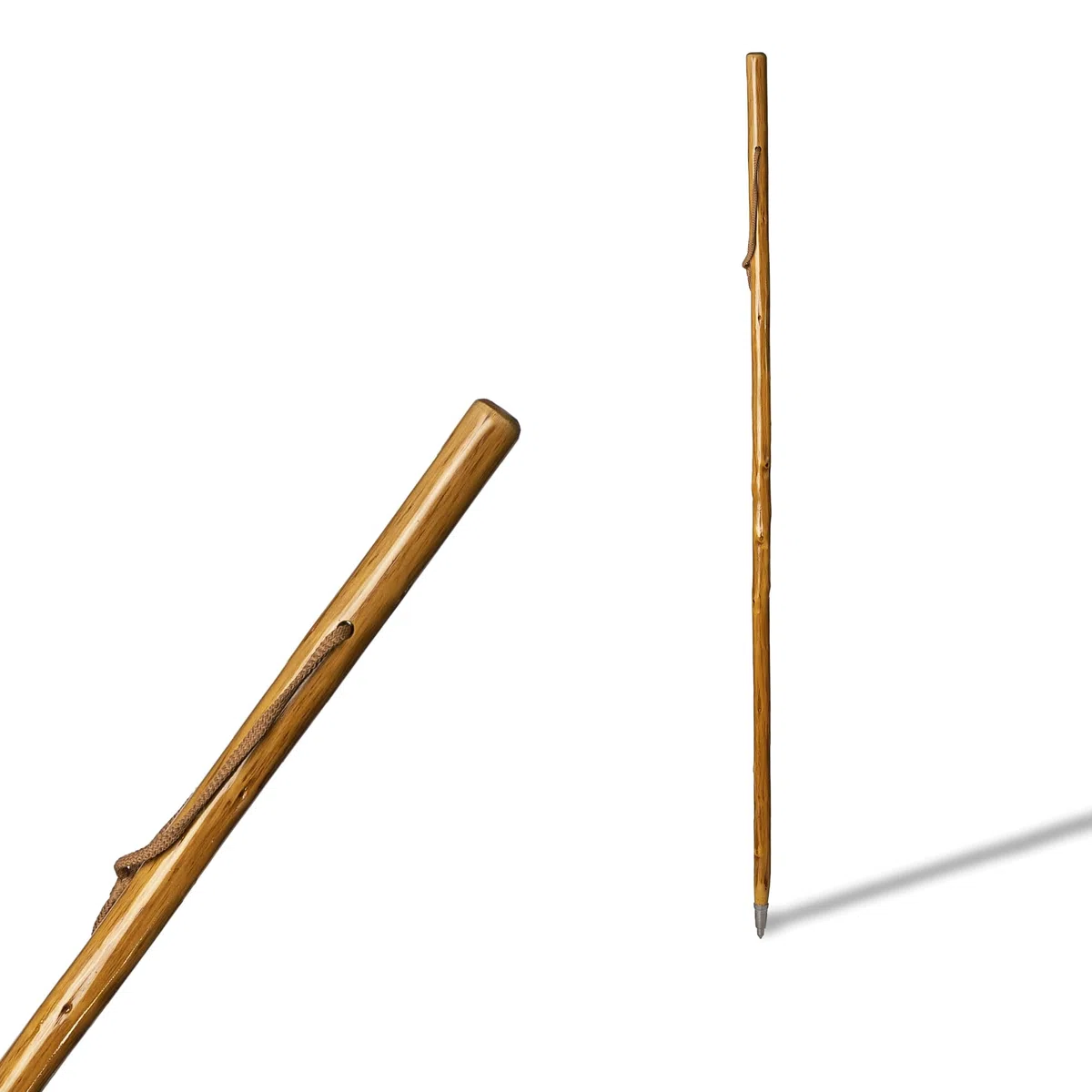 Bâton de Randonnée en Bois de Châtaignier 1,1 m Taille M (532S) pour la Montagne et le Pèlerinage