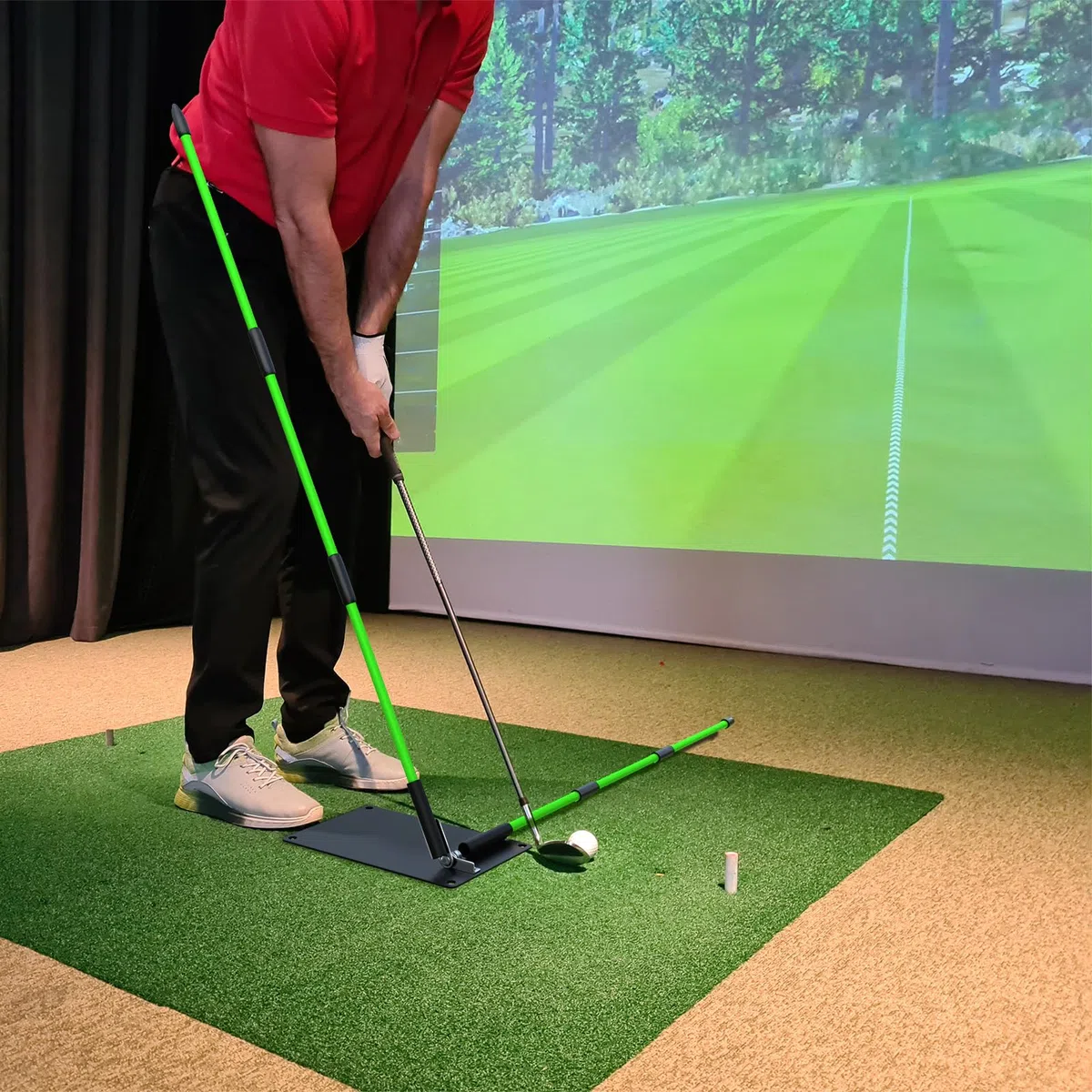 Support de bâton d'alignement de Golf, Angle réglable pour Le Swing de Golf (bâtons d'alignement Non Inclus)