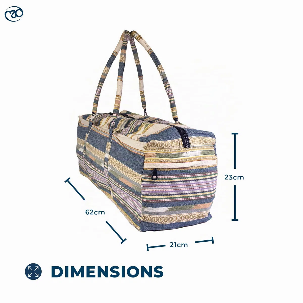 Yoga-Mad Sac de yoga de luxe | Sac de yoga entièrement zippé avec poches de rangement | Sac unisexe pour pilates, tapis et accessoires de yoga | Convient pour pilates, yoga, gym, convient à la plupart