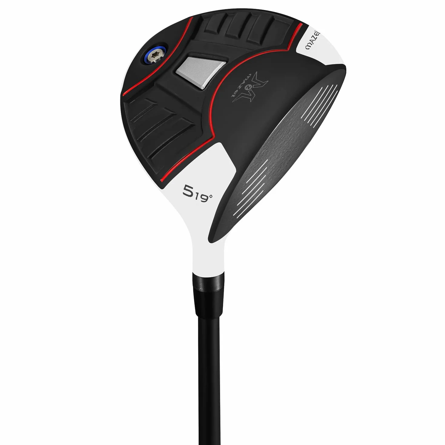 Mazel-Bois de parcours de golf pour homme, 18 degrés,110 cm environ, manche en graphite, pour droitiers, lot de 5