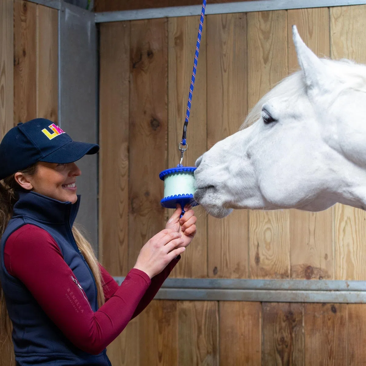 Likit Support Jouet pour Chevaux, Aqua