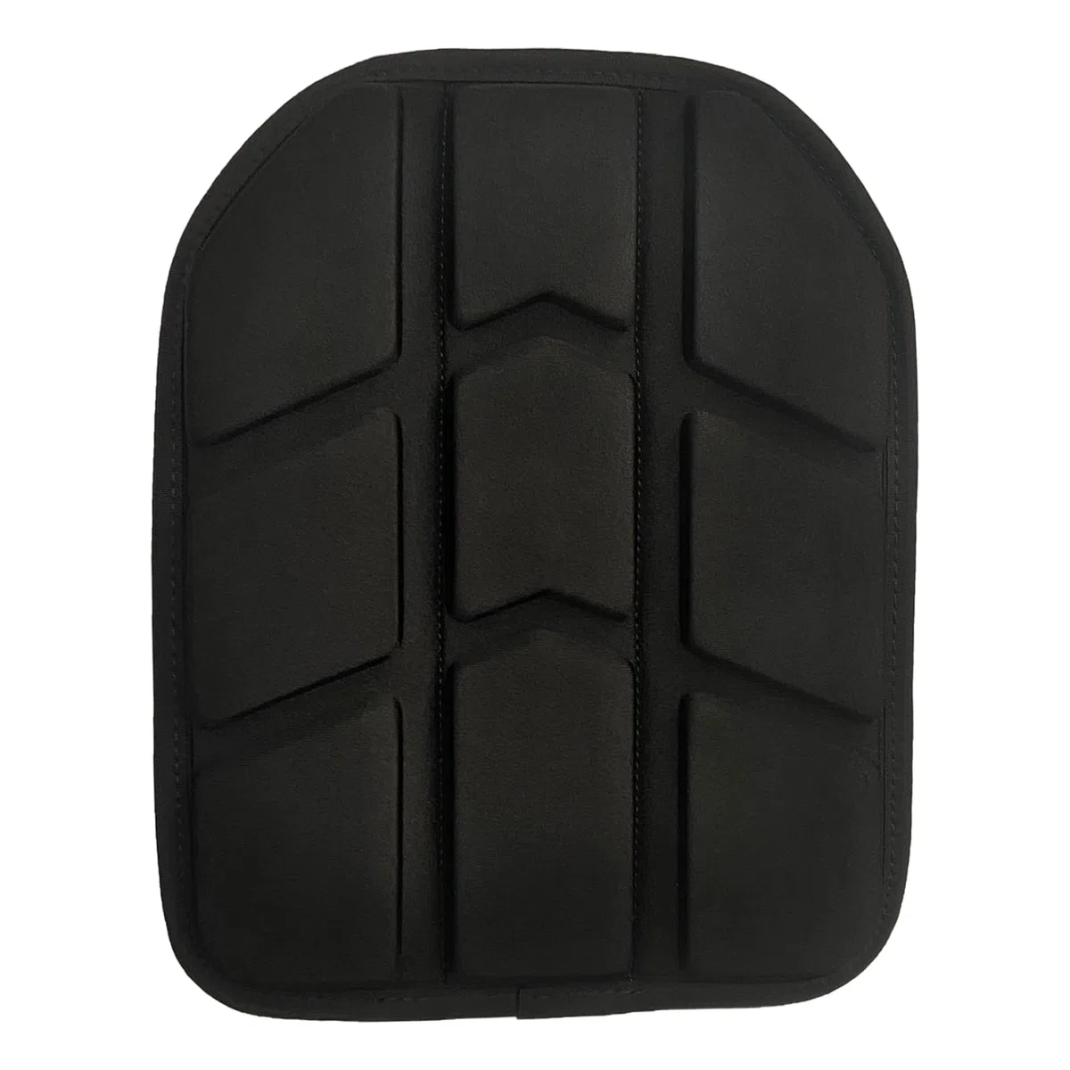 Lot de 2 coussinets en mousse EVA pour support de plaque - Gilet de protection interne tactique - Accessoire d'équipement souple - Fermeture Velcro - 2 pièces (noir)