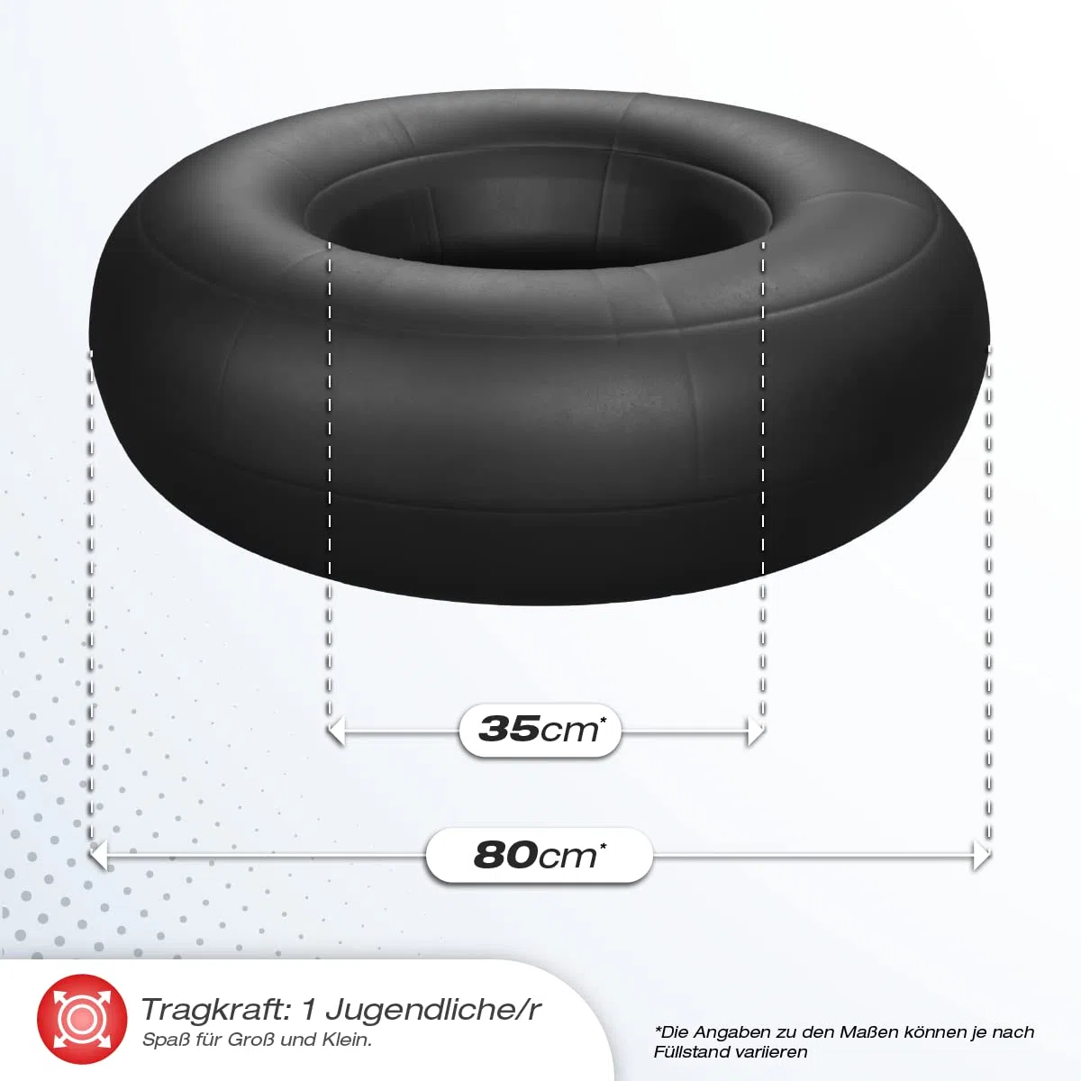 Skinhawk Tube de neige professionnel de qualité supérieure - Luge bob - Pneus de neige