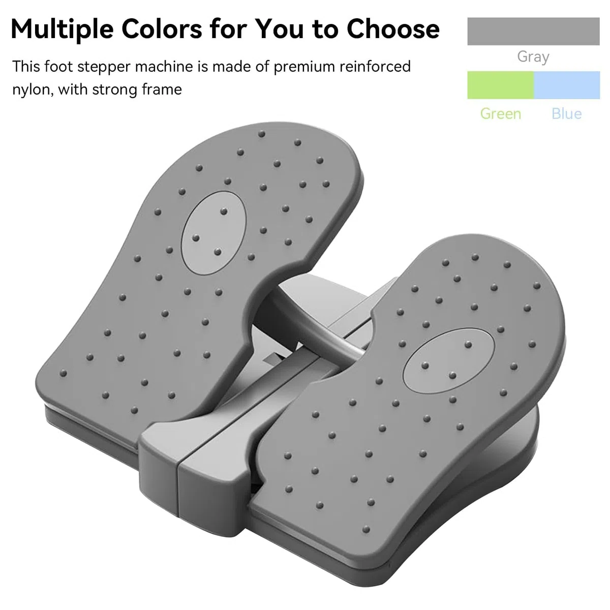 Mini Stepper, Appareil Stepper en Nylon renforcé Appareil d'entraînement Jambes Placer sous Bureau Stepper Pliable Silencieux Pédale d'entraînement Jambes pour Bureau, Maison