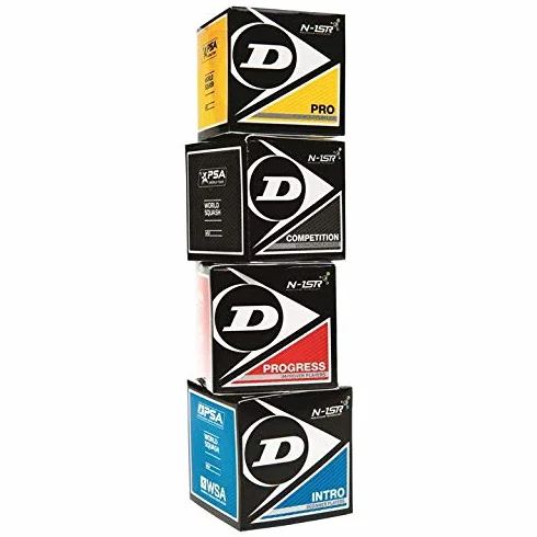 Dunlop Lot de balles de Squash