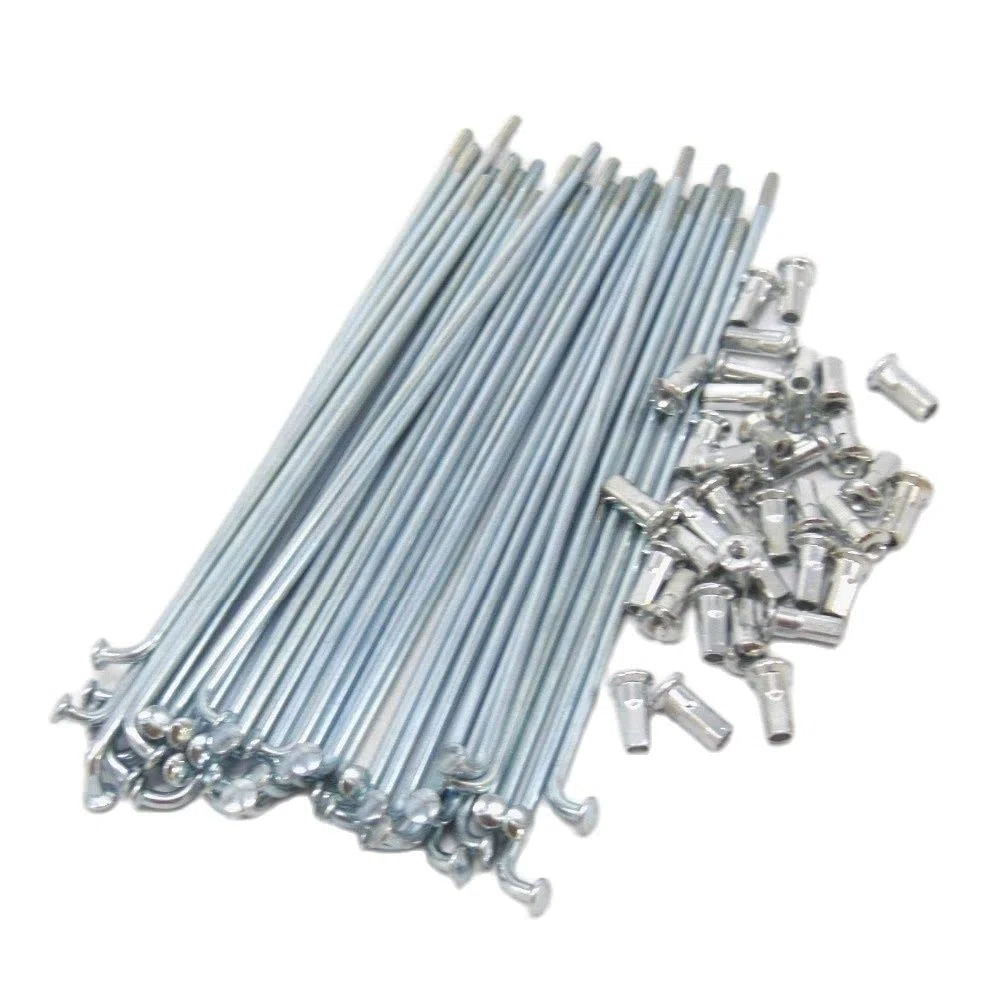 Vélo électrique 10 g de diamètre 3,0 mm de longueur, rayons de 45 à 220 mm + embouts 36 pièces/lot (135 mm)