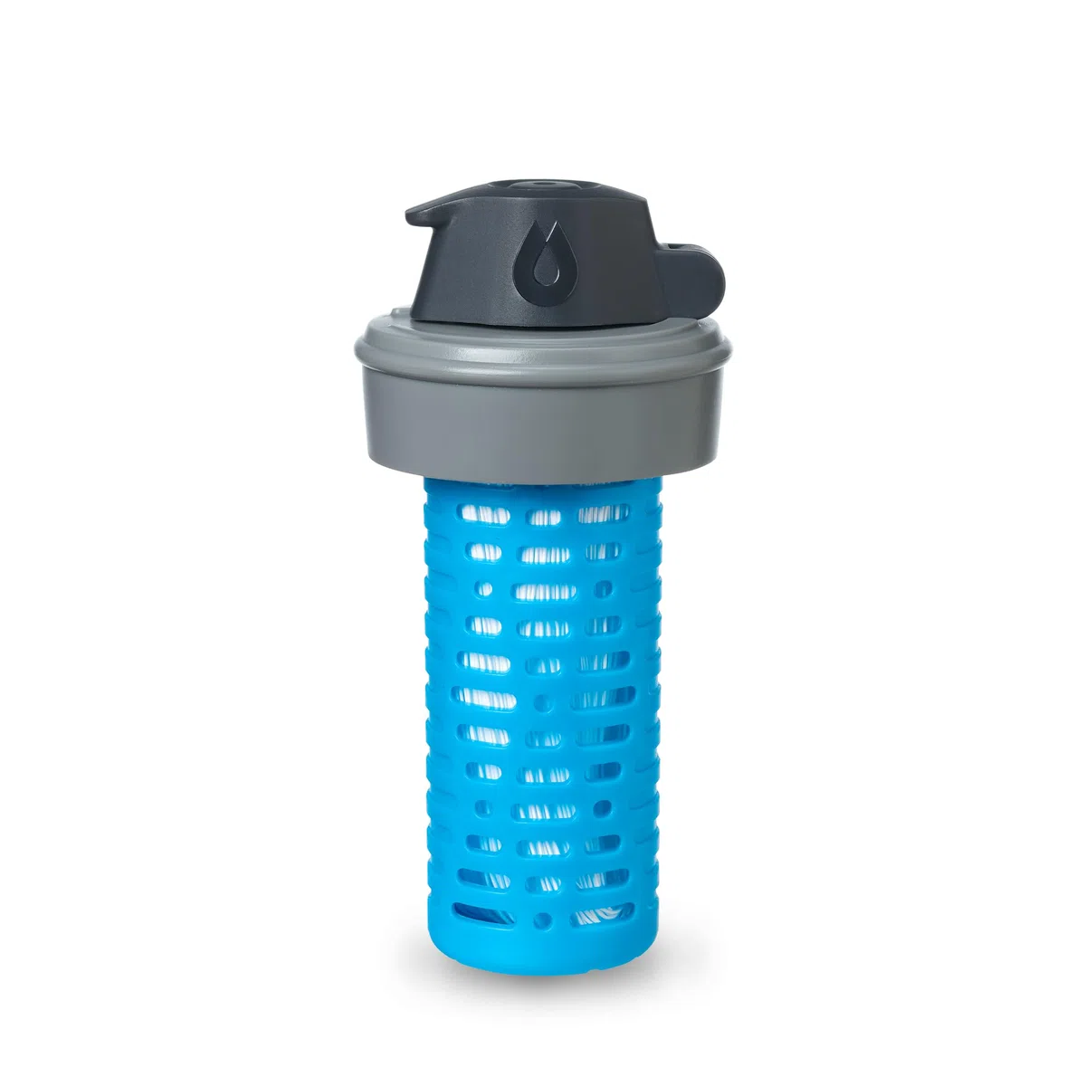 Bouchon Filtrant de 42 mm: Accessoire pour filtrer l'eau - Débit rapide - Parfait pour la randonnée, le camping, les voyages et la préparation aux situations d'urgence, Bleu