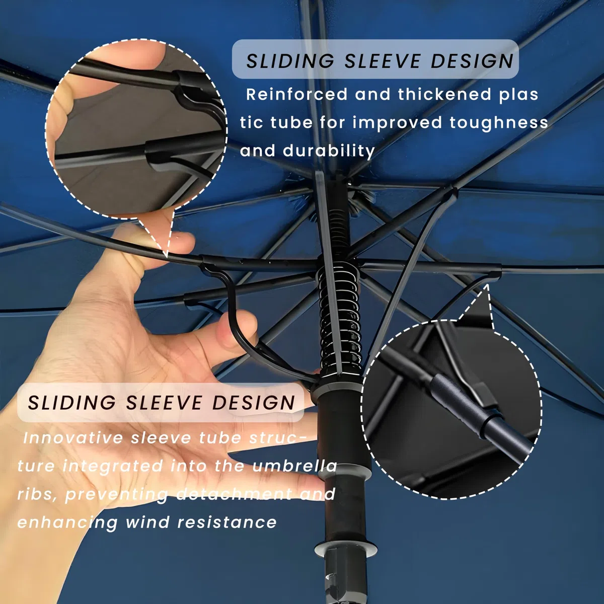 Grand parapluie de golf 157/172/182 cm, extra large, double dôme, ventilé, coupe-vent, imperméable, ouverture automatique, parapluie de golf pour hommes, femmes et famille