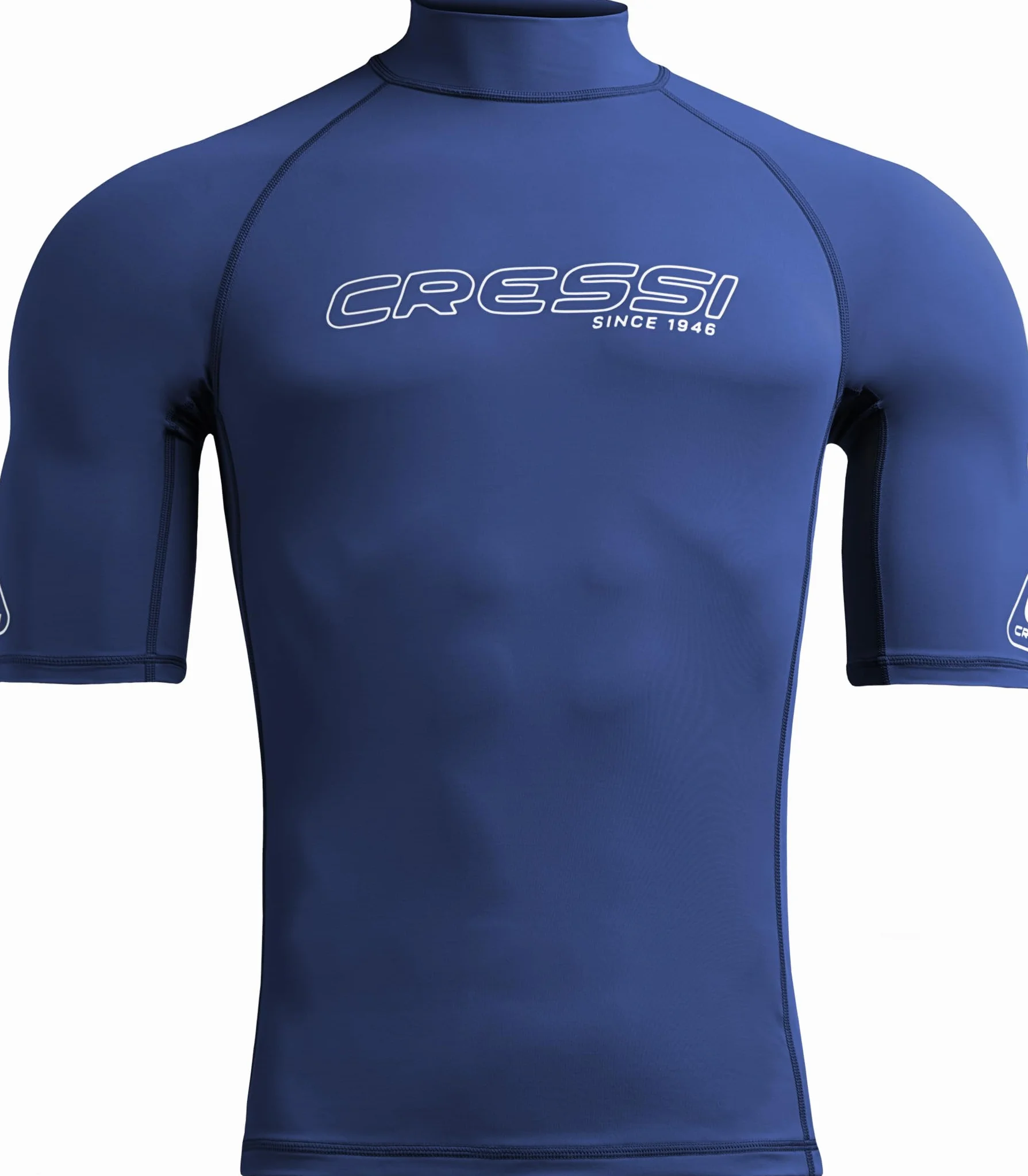 Cressi Depuis 1946 - Sentinel Man - Rash Guard Manches Courtes Protection Solaire UPF 50+ Séchage Rapide Natation Surf Plongée Pêche Plage Piscine et Sports Nautiques - Homme