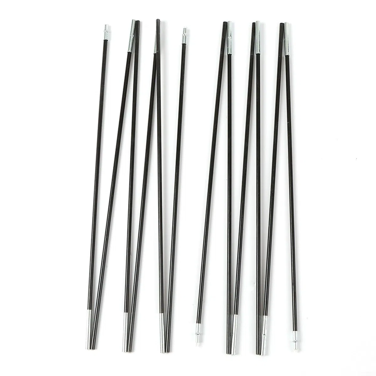 2 pièces de poteaux de tente de camping en fibre de verre, poteaux de tente, arceaux pour toile de tente, poteaux pour toile d'auvent de camping, kit de cadres de support (435)