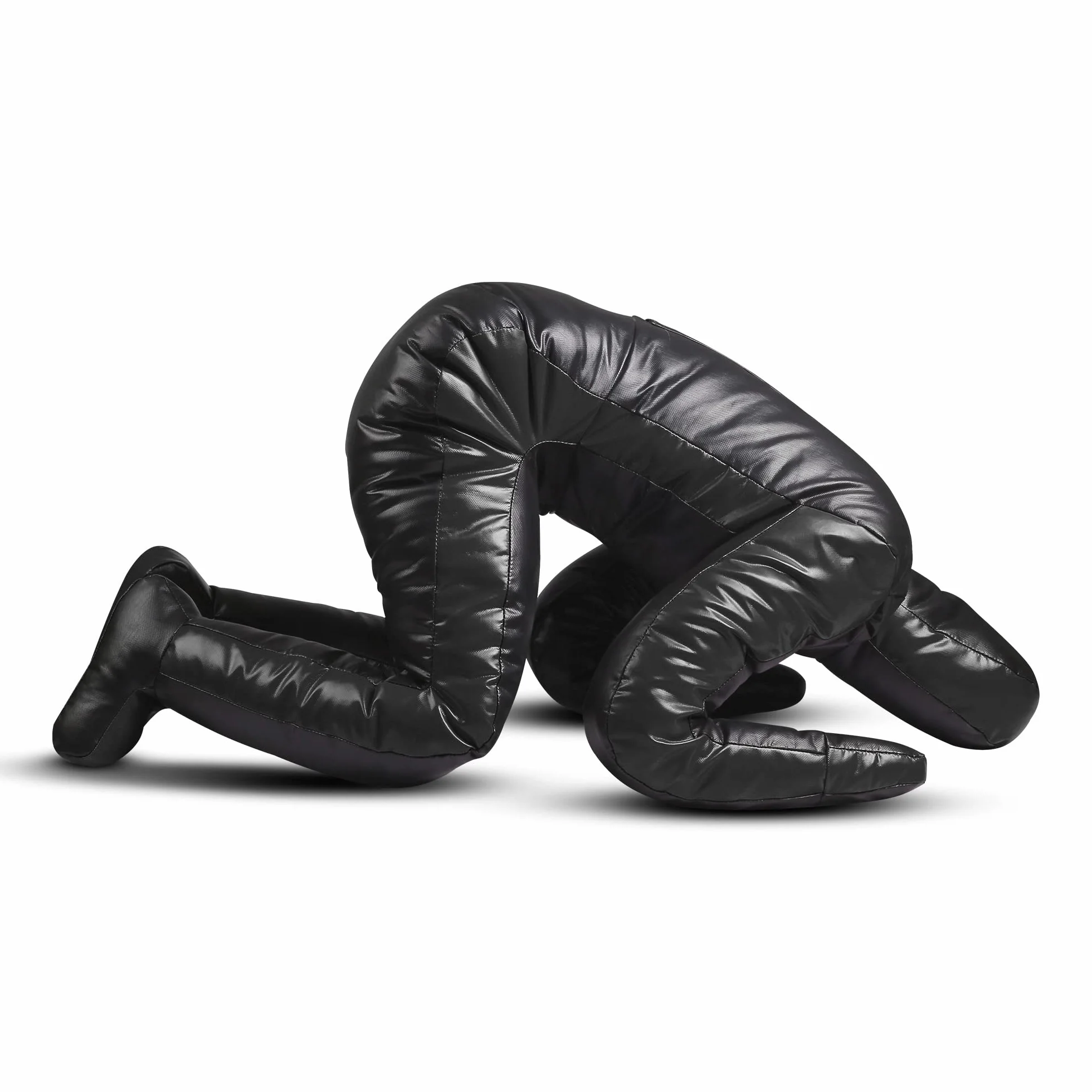 DAAN MMA Sac de frappe factice pour judo, lutte, BJJ, position assise, soumission du JIU Jitsu, autodéfense en vinyle, multicolore, 170 cm non rempli