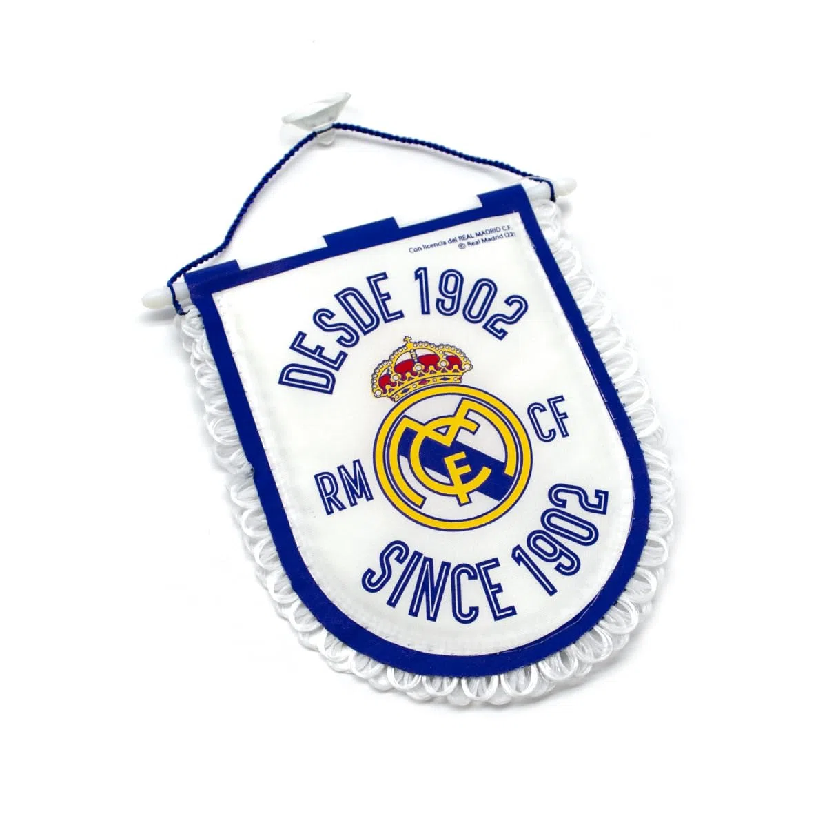 Real Madrid Fanion Officiel Since 1902 Petite Voiture 14 x 11,5 cm