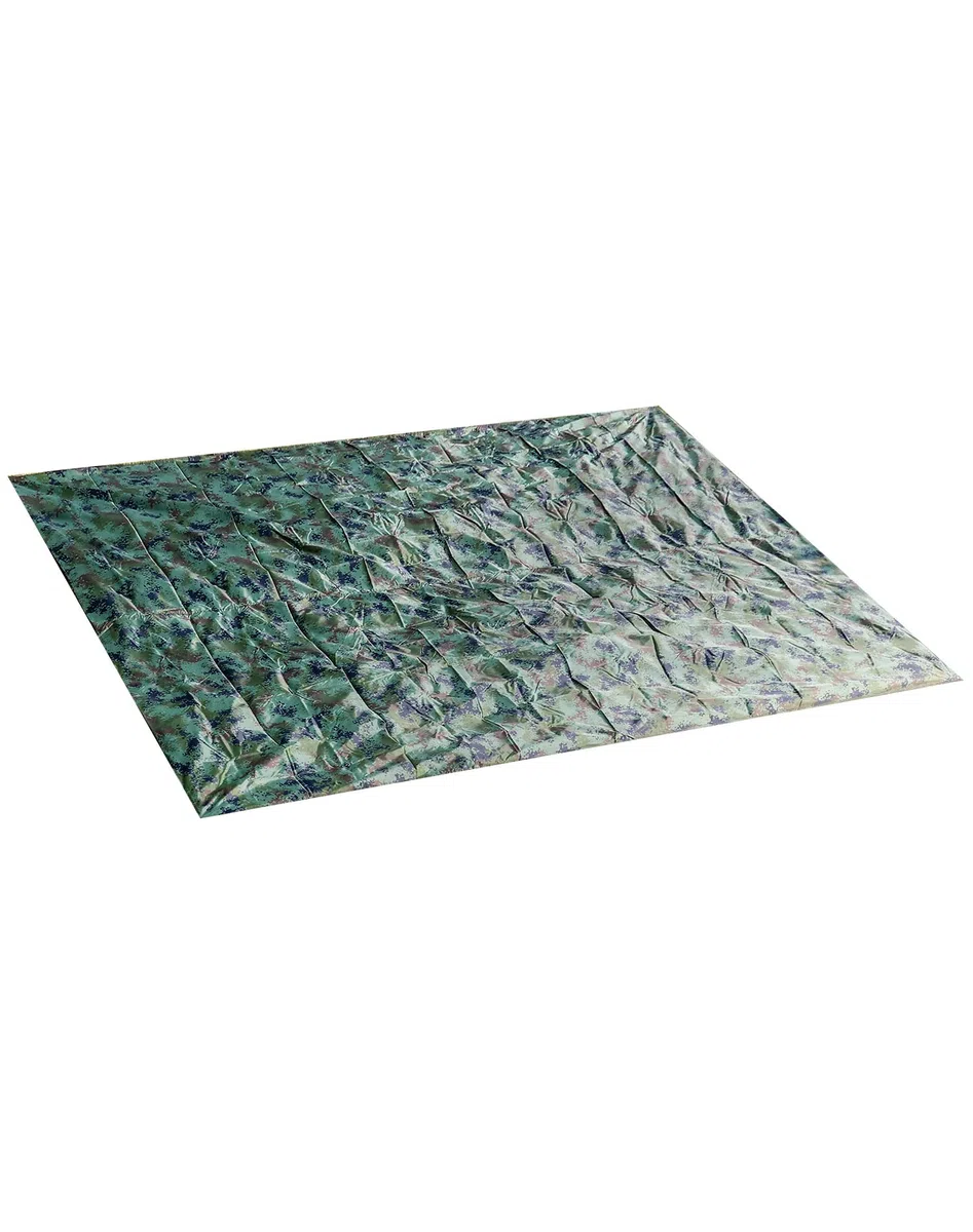 QWORK® Bache Camouflage Anti-Pluie, Tarp Toile de Tente Imperméable pour Camping/Randonnée/Pique-Nique/Activités Extérieures (3 x 3 m)