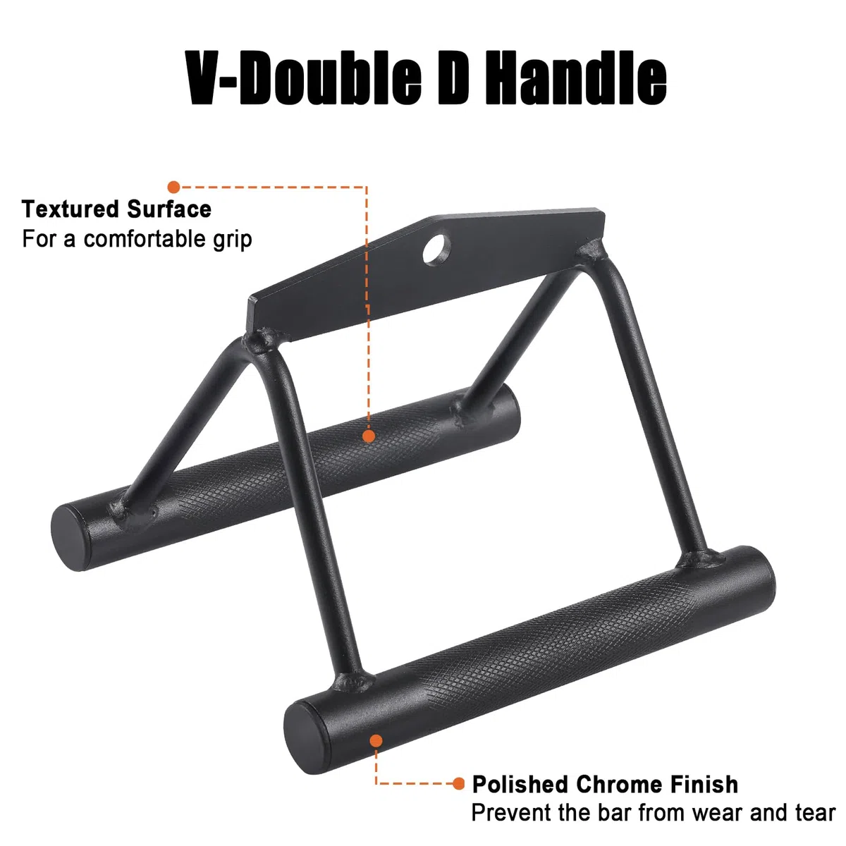 Workout Cable Machine Attachment for Home Gym, SERTT LAT Pulldown Attachments, Cable Accessories for Weight Training, Straight Bar, Tricep Rope, Double D Row Handle, V-Shaped Bar (Standard Version)