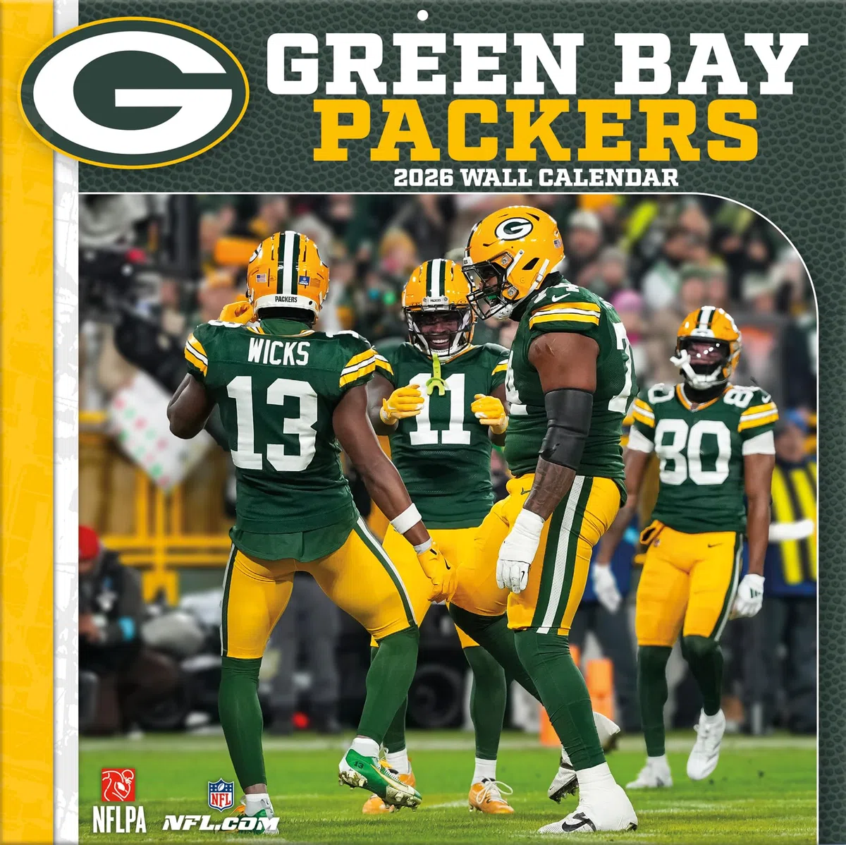 Green Bay Packers 2026 12x12 Team Wall Calendar