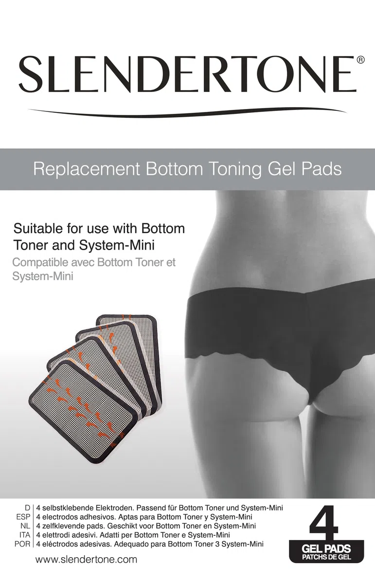 Slendertone Electrodes adhésives de rechange pour fessier, Noir/Doré, Taille unique