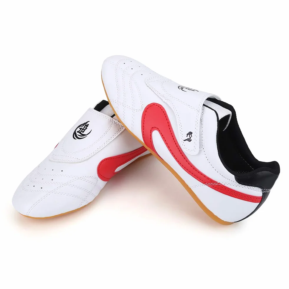 Semelles Oxford épaissies et antidérapantes Bonne élasticité Unisexe Taekwondo Boxe Kung Fu Tai Chi Sport Chaussures de Gymnastique pour Enfants Adultes Chaud