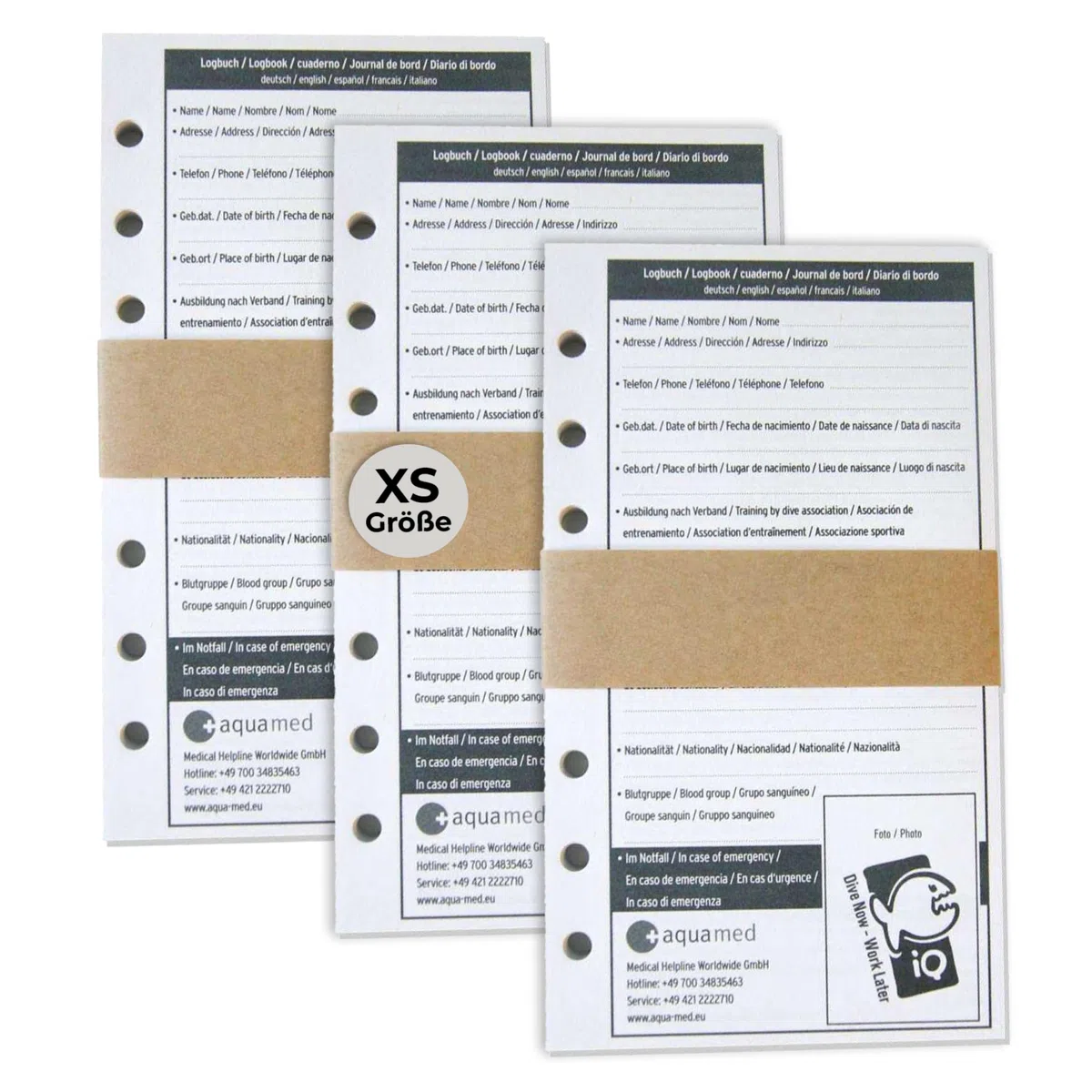 iQ-Company Recharge pour carnet de bord Taille XS