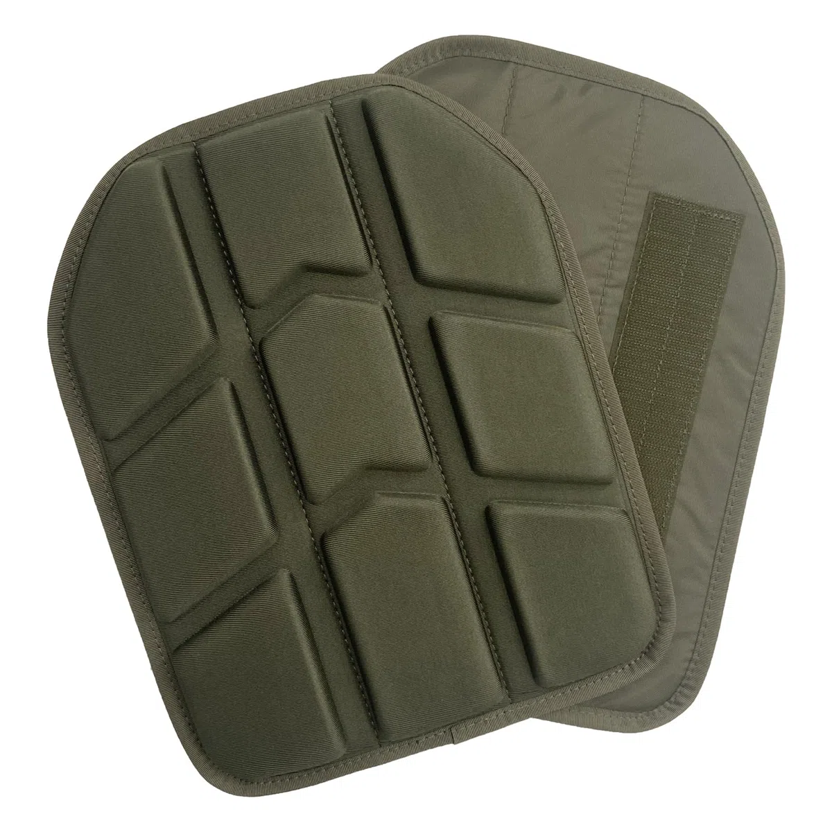 Lot de 2 coussinets en mousse EVA pour support de plaque - Gilet de protection interne tactique - Accessoire d'équipement souple moulé - Fermeture Velcro